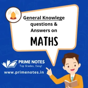 General Knowlege Questions of Maths