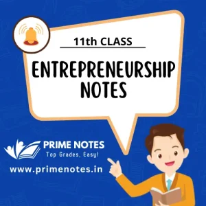 11th Class Entrepreneurship Notes PDF