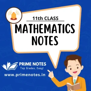 11th Class Mathematics Notes PDF