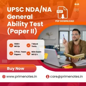 UPSC NDA General Ability Test PDF Download
